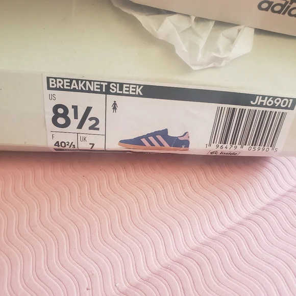 Adidas Breaknet Sleek Sneakers Women’s size 8.5 Bright Blue  White NEW in Box - Picture 8 of 9